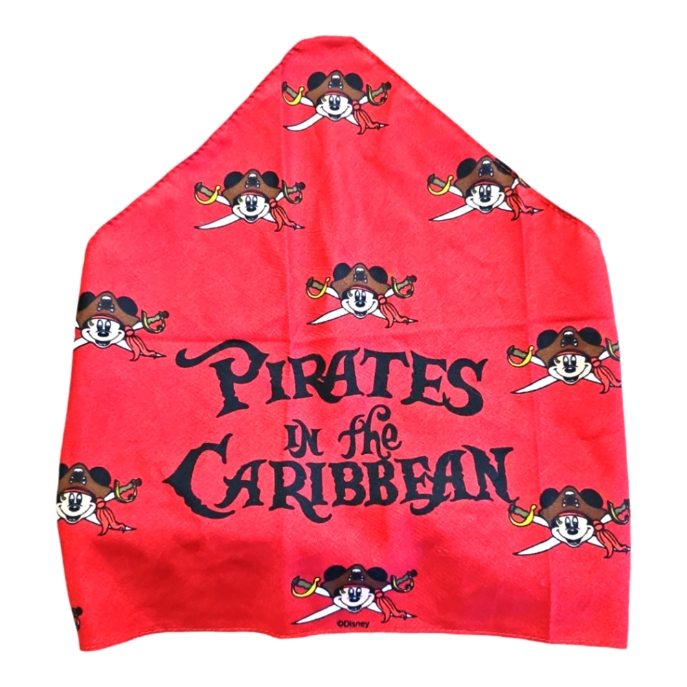 DISNEY Mickey Pirates of the Caribbean Bandana Red